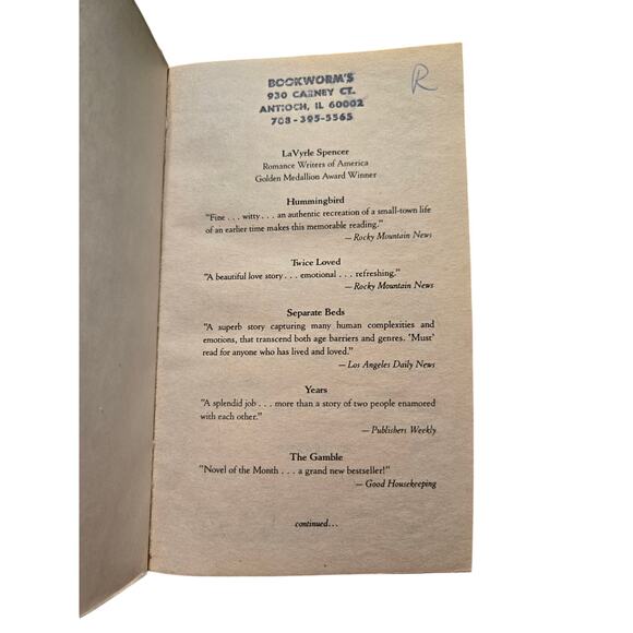 LaVyrle Spencer SEPARATE BEDS Contemporary Romance Marriage Issue 0515090379 - Picture 8 of 8